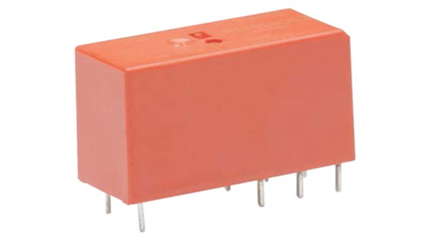 Relè di potenza Wago 788156 DPDT, bobina 24V cc, montaggio su guida DIN, dimensioni 15x29x12.7 mm, corrente max 8 A.