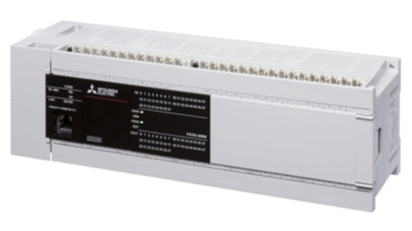 CPU PLC Mitsubishi Electric FX5U-80MR/DS, 40 I/O, montaggio desktop, dimensioni 285 x 90 x 83 mm, operante da -20 a +55 °C.