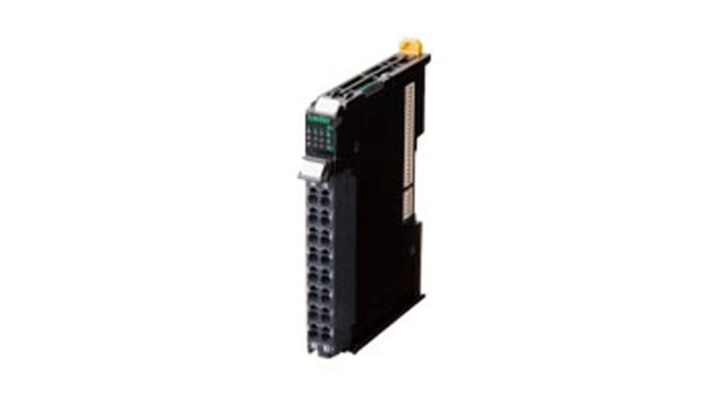 Modulo I/O Omron NX-ILM400 per unità accoppiatore EtherCAT, 4 ingressi e 4 uscite digitali, montaggio a pannello, IP67. Dimensioni 12 x 71 x 100 mm.