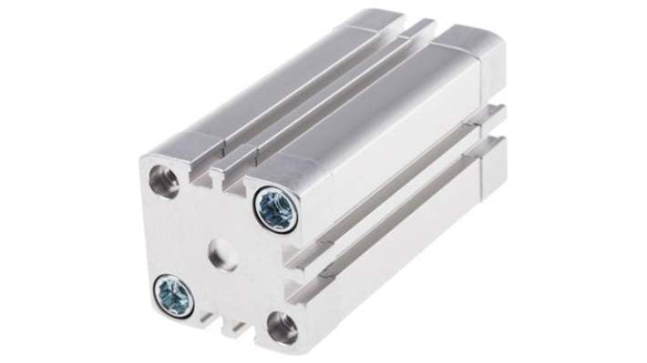 Cilindro pneumatico Festo ADN-50-25-I-PPS-A, doppio effetto, foro 50mm, corsa 25mm, attacco G 1/8, max 10 bar.