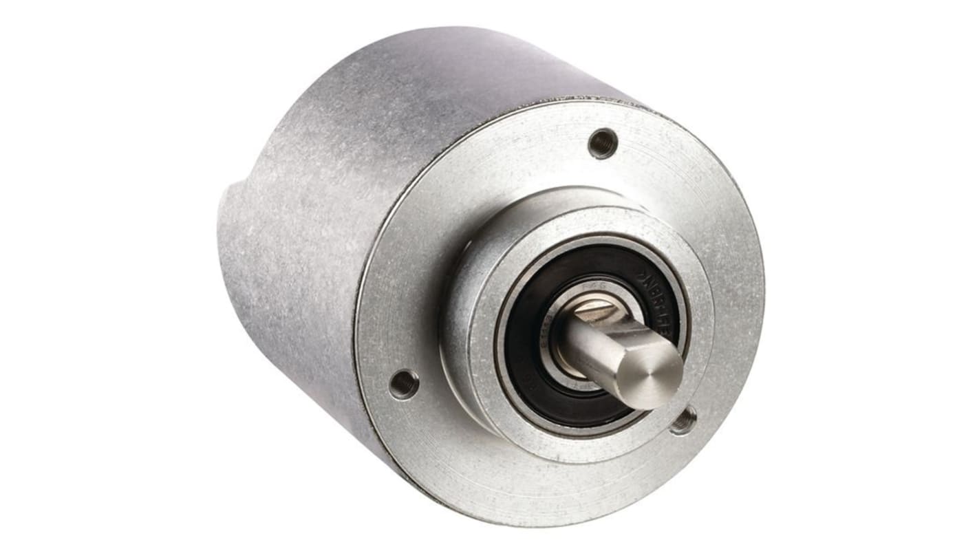 Encoder assoluto Allen Bradley 842E-MIP2BA, 262144 impulsi/giro, IP67, 3/8 pollici, 10-30 V, temperatura -30/+85 °C.