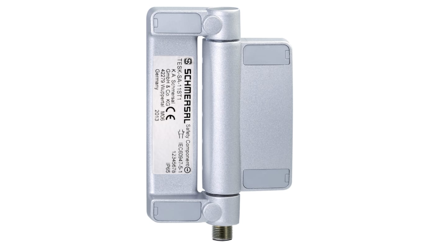 Interruttore di sicurezza a cerniera Schmersal TESK-SU-12ST1, 230V c.a., grado di protezione IP65, adatto per automazione e laboratori.