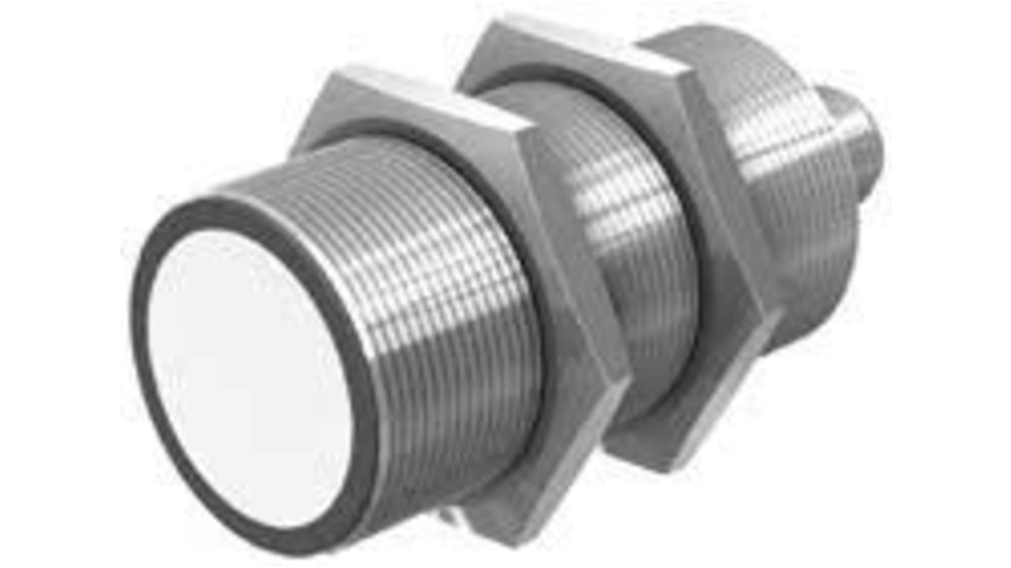 Sensore di prossimità cilindrico Turck RU300U-M30E-LI8X2-H1151, tecnologia a ultrasuoni, uscita PNP, IP67, 300-3000 mm.