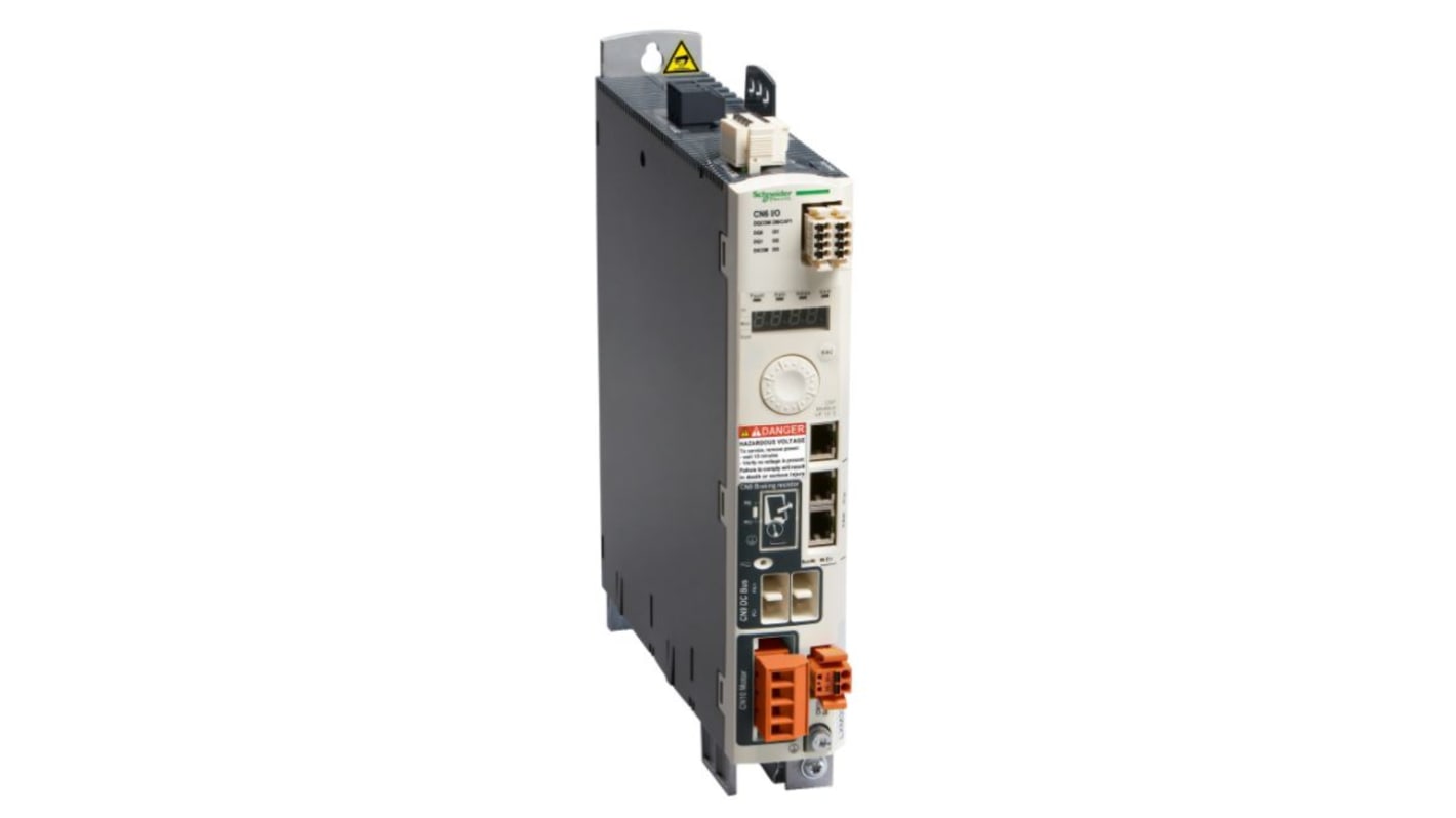 Servocomando Schneider Electric LXM32AD12N4, trifase 0,9 kW, dimensioni 180x240x385 mm, per applicazioni di movimento.