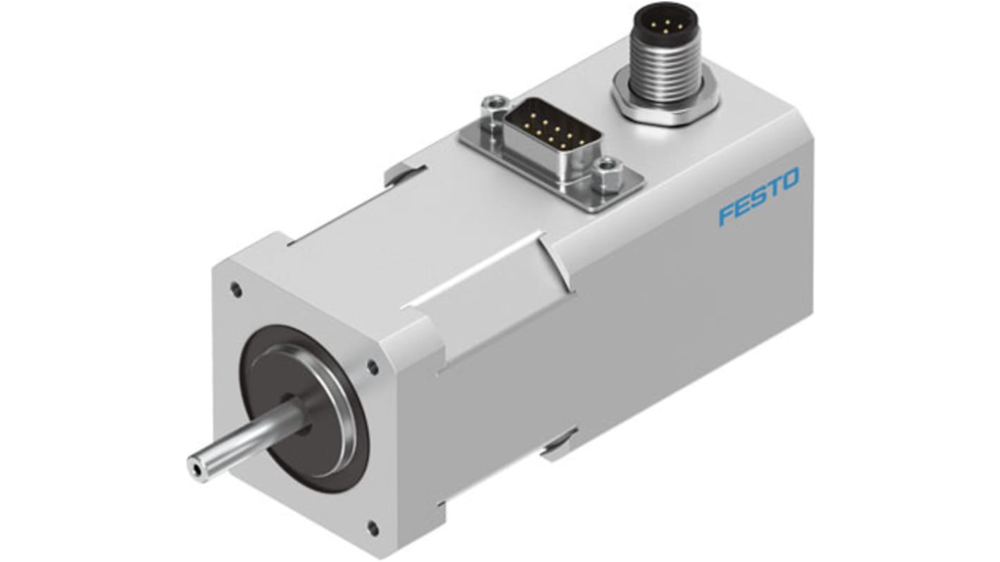 Motore passo-passo ibrido Festo EMMS-ST-42-S-SE-G2, 48 V, coppia di tenuta 0.5 Nm, angolo di passo 1.8°, grado di protezione IP54.
