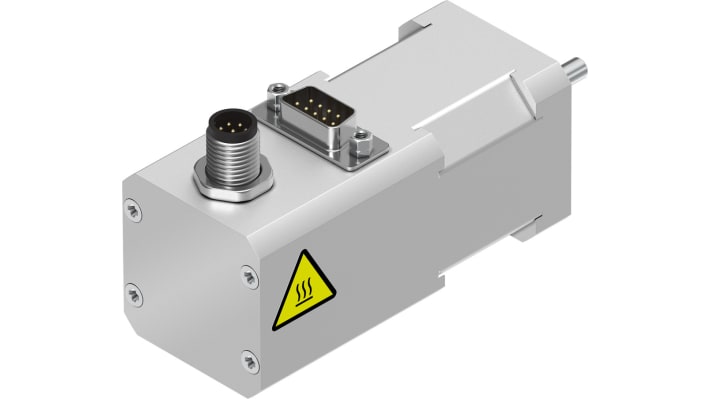 Motore passo-passo ibrido Festo EMMS-ST-42-S-SE-G2, 48 V, coppia di tenuta 0.5 Nm, angolo di passo 1.8°, grado di protezione IP54.