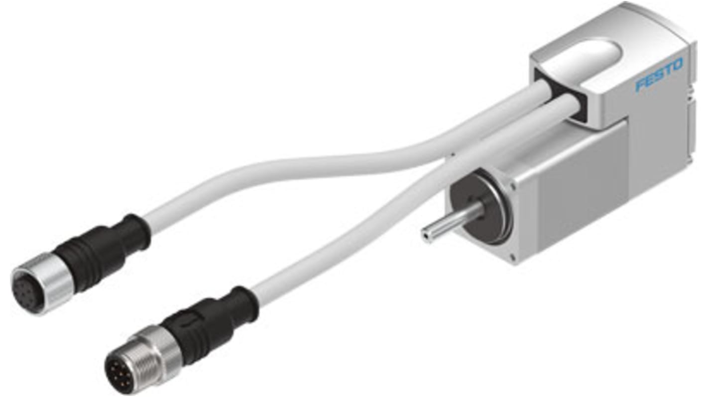 Motore passo passo ibrido Festo EMMS-ST-28-L-SE, angolo di passo 1.8°, tensione 48 V, corrente 1.4 A, diametro asta 5 mm.