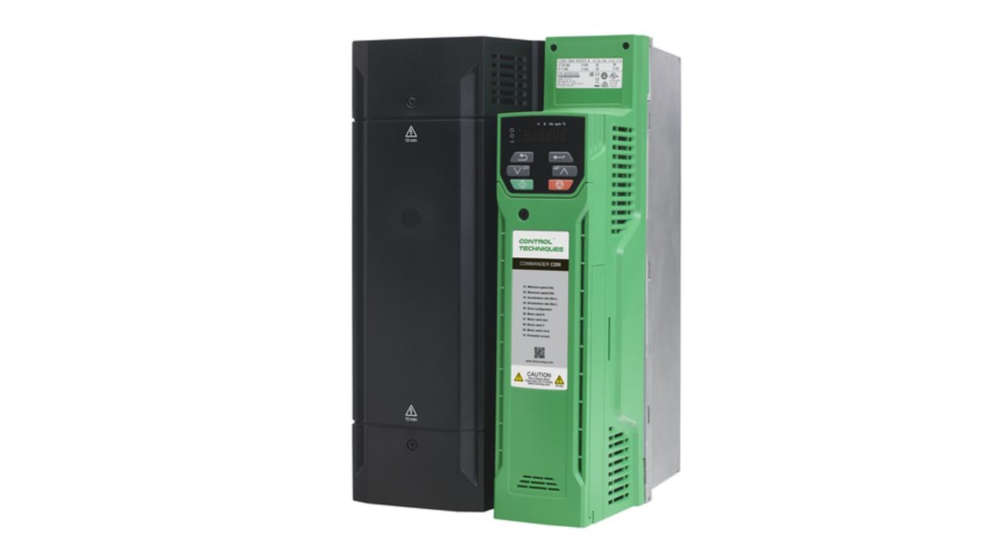 Inverter Control Techniques C200-06400420, 3 fasi, 18,5 kW, montaggio a pannello, grado di protezione IP20.