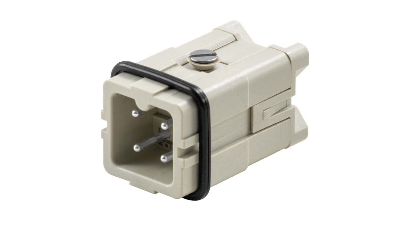 Modulo connettore di potenza serie HA 16A 3 vie Weidmüller 1498100000 per ambienti difficili e applicazioni industriali. Con contatti in argento passivato e resistenza a urti e calore.