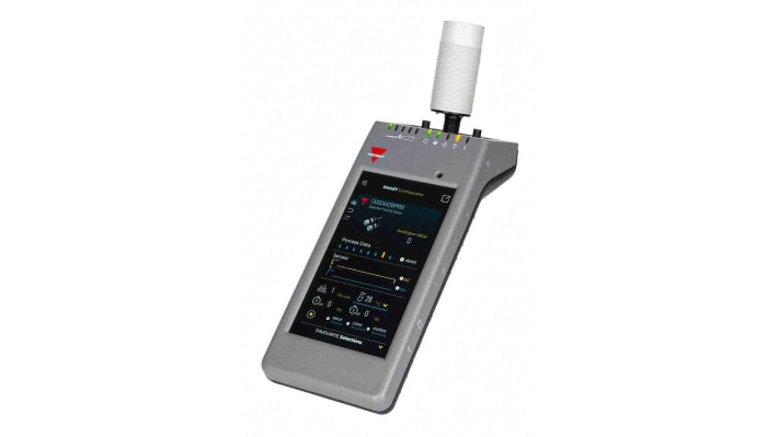 Software Carlo Gavazzi SCTL55 per sensori IO-Link, display touchscreen HD 5,5", alimentazione autonoma, Wi-Fi integrato.