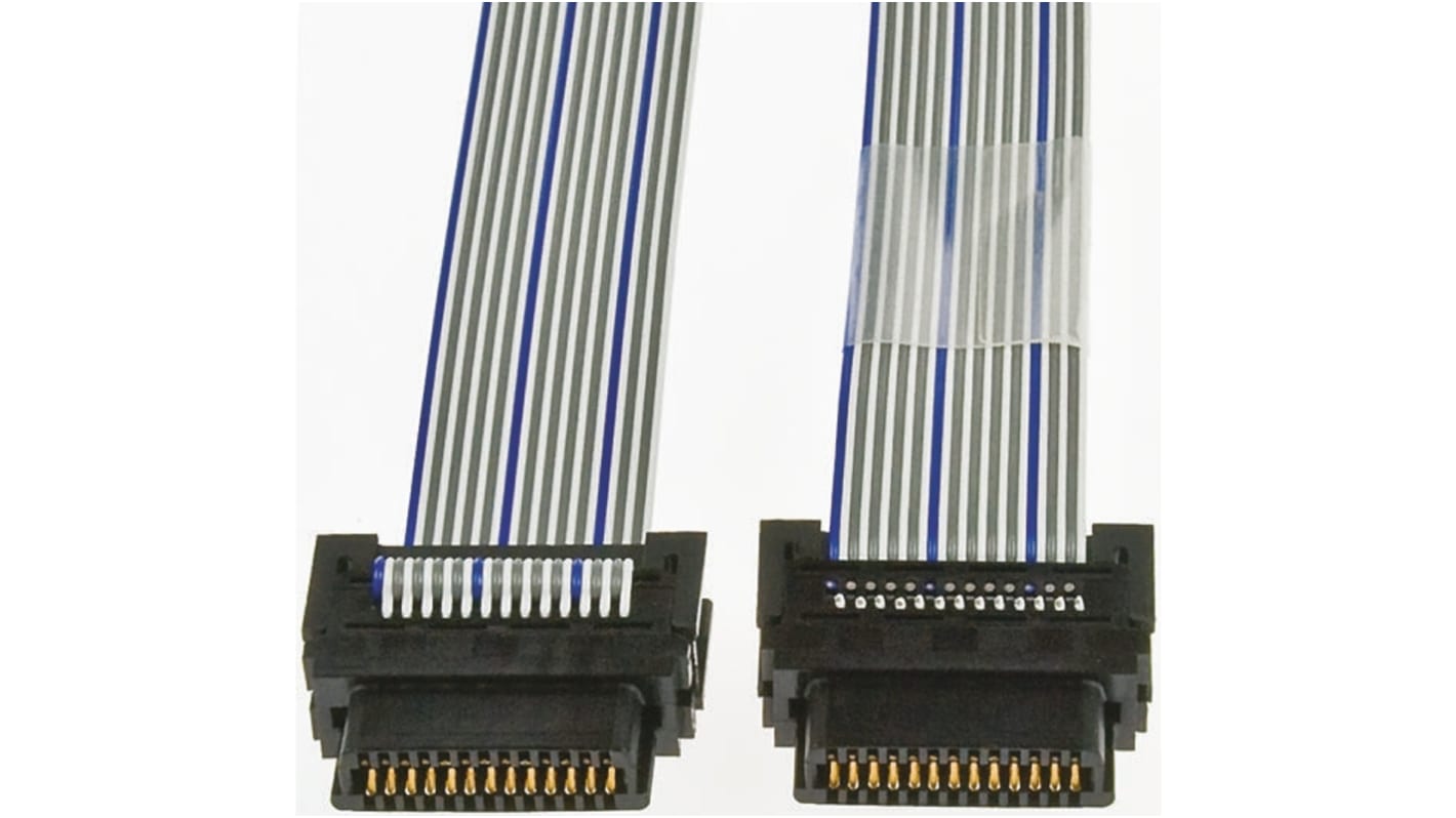 Cavo PLC Mitsubishi Electric FX0N-65EC, lunghezza 650 mm, per interconnessione unità di espansione Serie FX, montaggio su guida DIN.