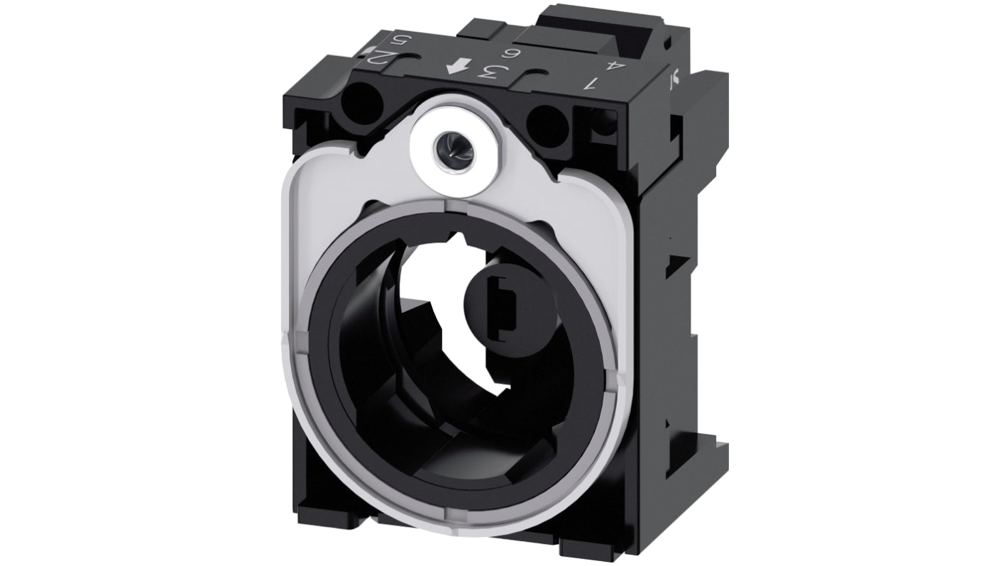 Siemens supporto per moduli industriali in metallo, compatibile con 3 unità, dotato di LED rosso, tensione 24 V AC/DC.