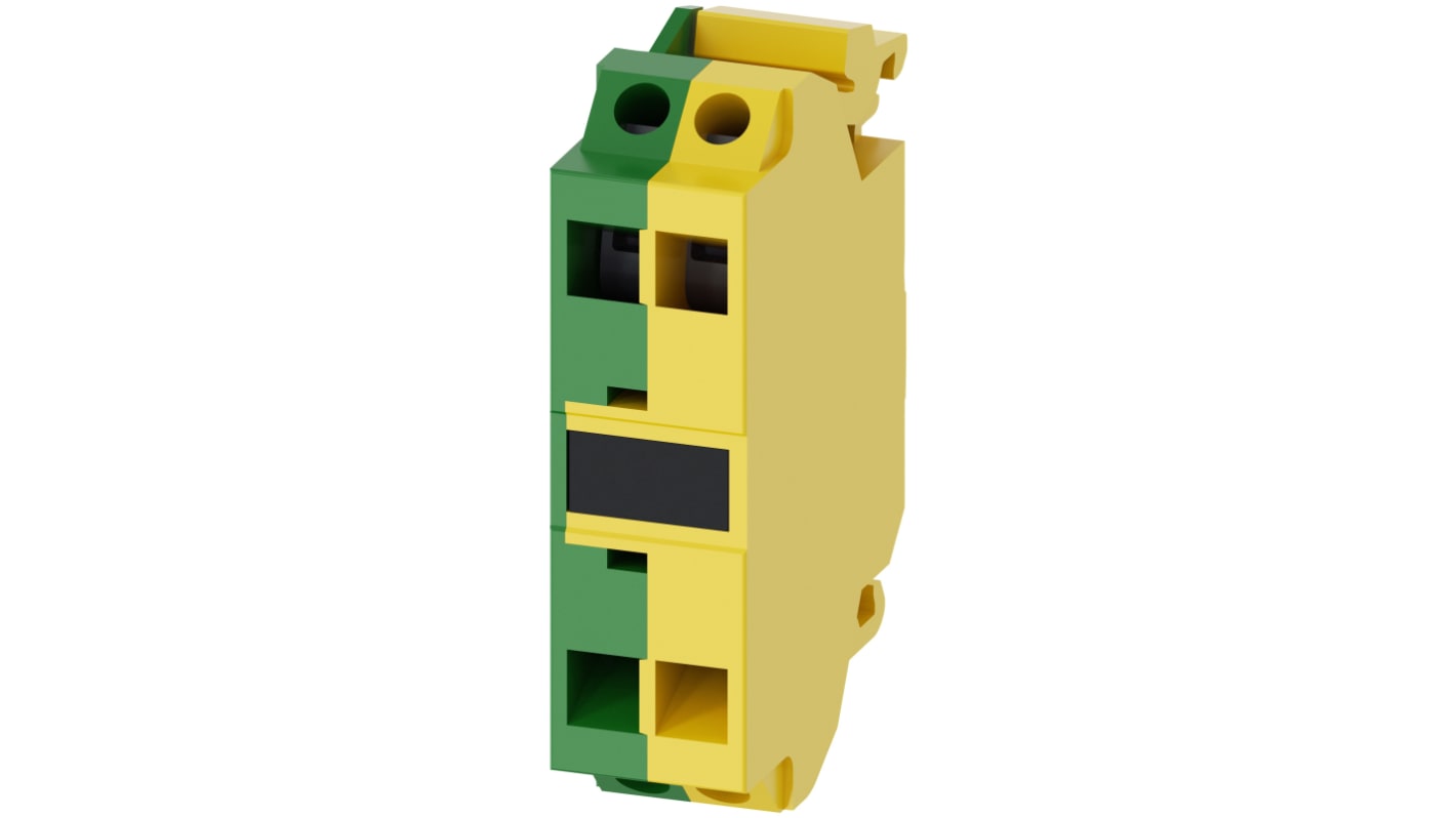 Morsettiera Siemens 3SU1400-1DA43-3AA0, tipo a molla, per montaggio su piastra anteriore, resistente a polvere e oli.