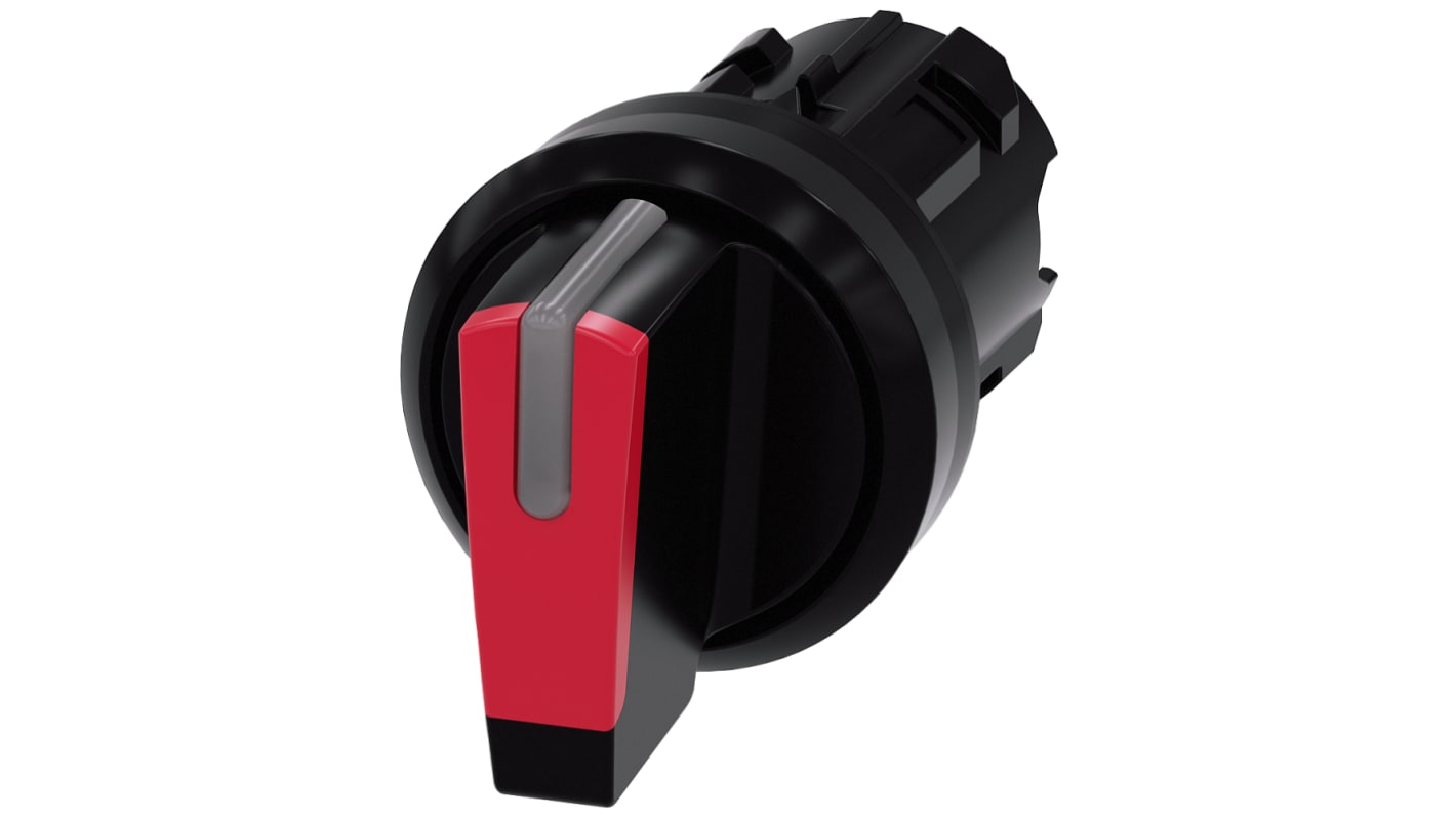 Testa selettore Siemens 3SU1002-2BL20-0AA0 Sirius ACT, 3 posizioni, Ø 22mm. Robusta e resistente, ideale per ambienti industriali.