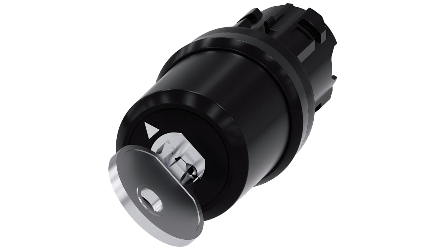 Testa selettore Siemens SIRIUS ACT 3SU1000-5HF01-0AA0, 2 posizioni, IP66/67/69, 22mm. Design robusto per ambienti industriali.