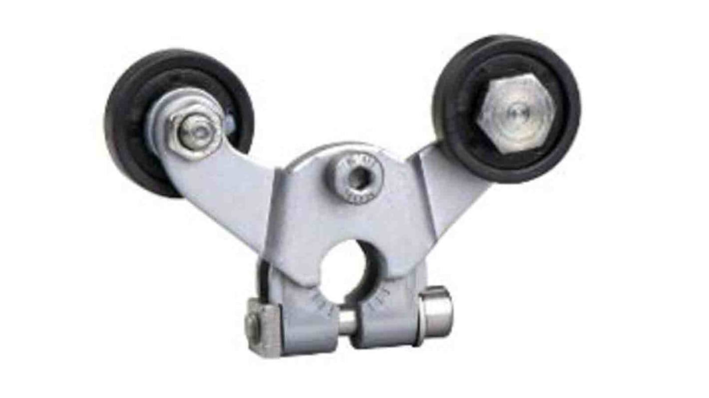 Leva interruttore di fine corsa Telemecanique Sensors ZC2JY61, arm a forcella con rulli, operativa da -40 a 70 °C.