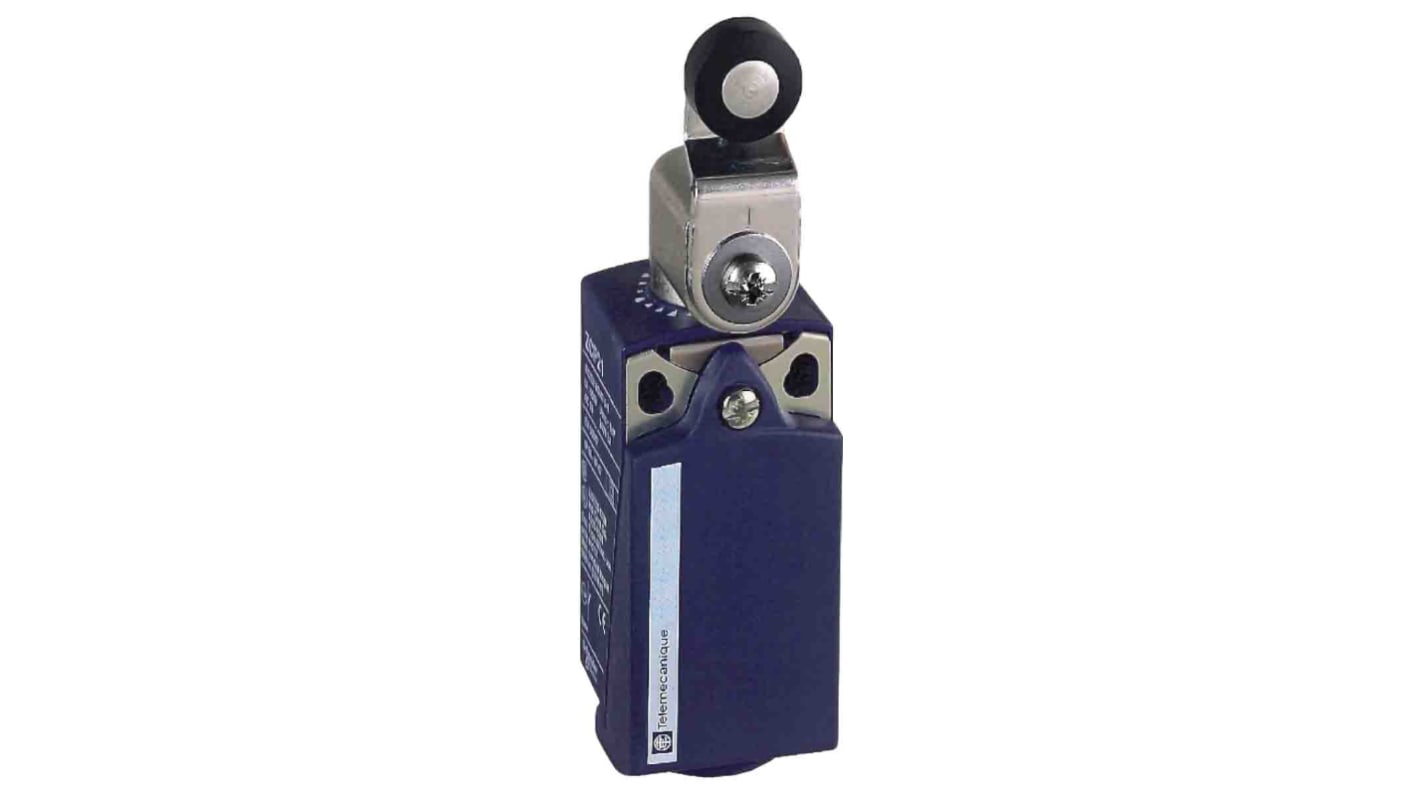 Interruttore di fine corsa a leva a rullo Telemecanique Sensors XCKP2518G11, 1NC/1NA, IP66/IP67, dimensioni 31x30x65mm.