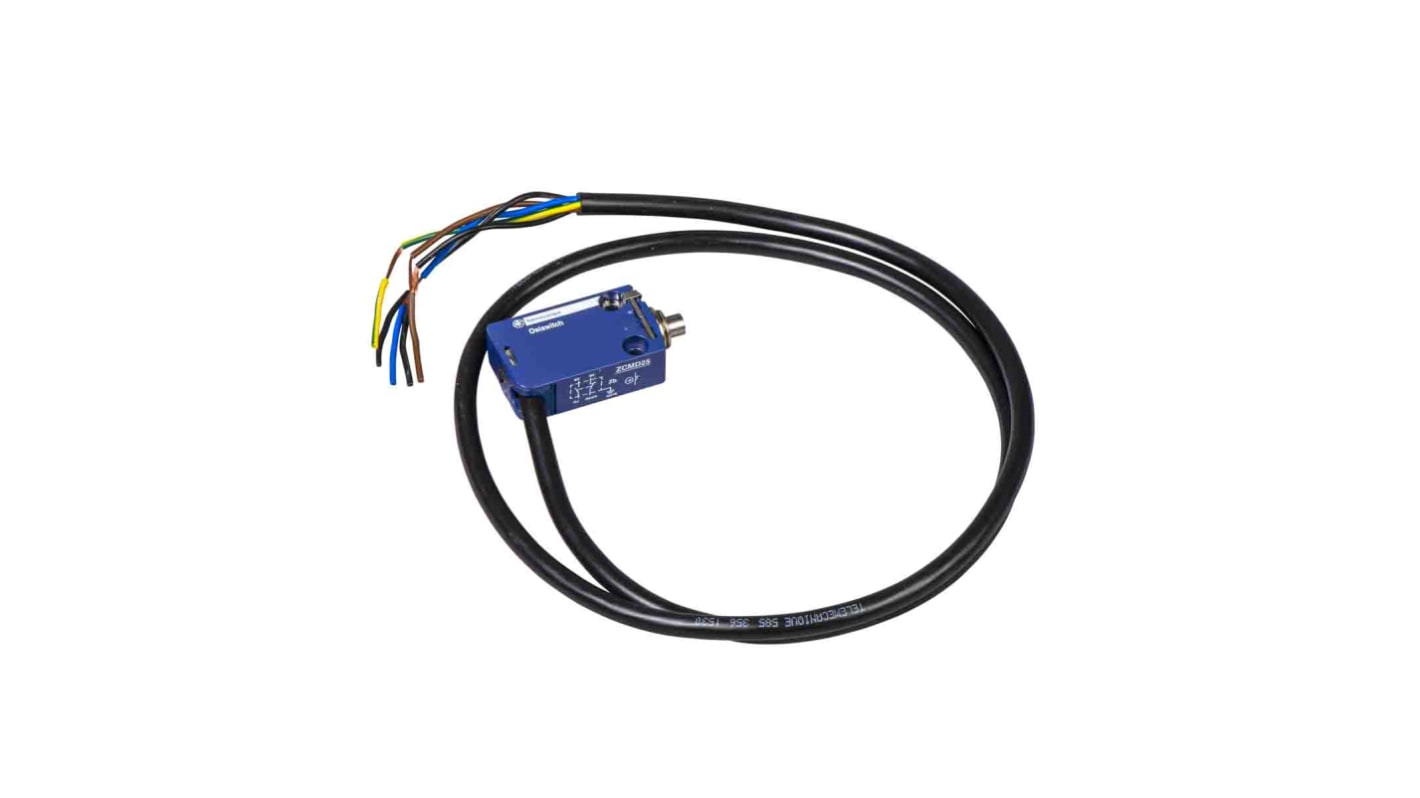 Interruttore di fine corsa Telemecanique Sensors XCMD2110L2, stantuffo metallico, configurazione 1NC/1NA, protezione IP66/IP67/IP68.