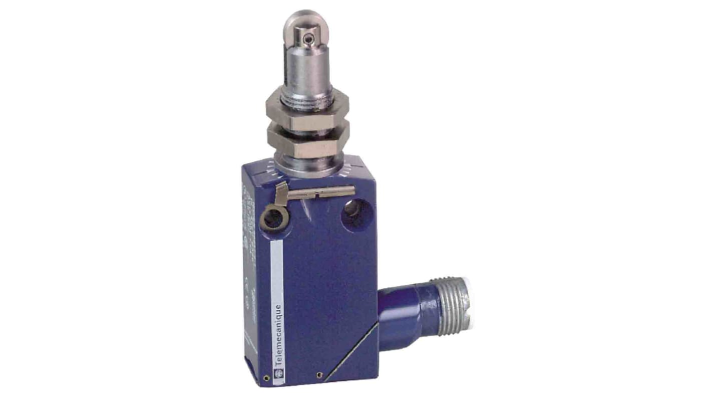 Interruttore di fine corsa Telemecanique Sensors XCMD21F2C12, tasto a rotella, montaggio a pannello, dimensioni 30mm x 110mm.
