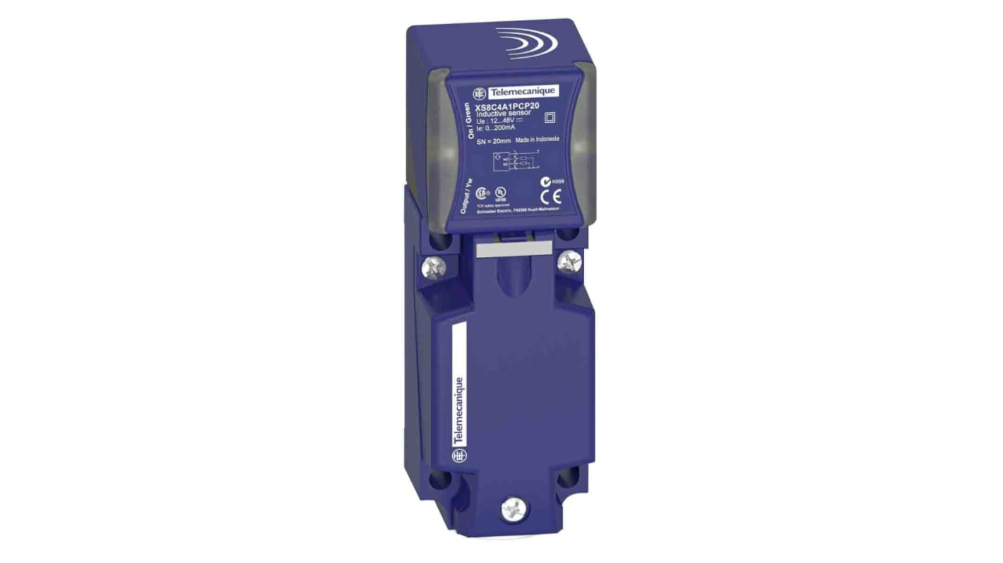 Sensore di prossimità Telemecanique Sensors XS9C4A2A1G13, induttivo, rilevamento 25 mm, alimentazione 15-36 V c.c., IP65/IP67/IP69K.
