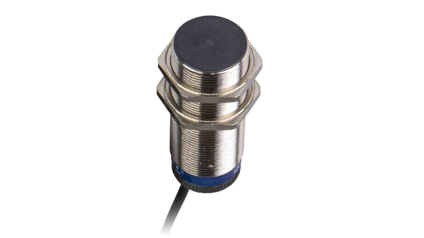 Sensore di prossimità cilindrico PNP Telemecanique Sensors XSAV11373L10, M30, rilevamento 10 mm, IP67, cavo 10 m.