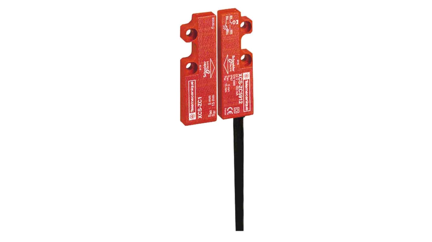 Interruttore di sicurezza senza contatto Telemecanique Sensors XCSDMC59010, 24 V dc, grado di protezione IP66/IP67, attuatore incluso, dimensioni 51 mm x 16 mm x 7 mm.