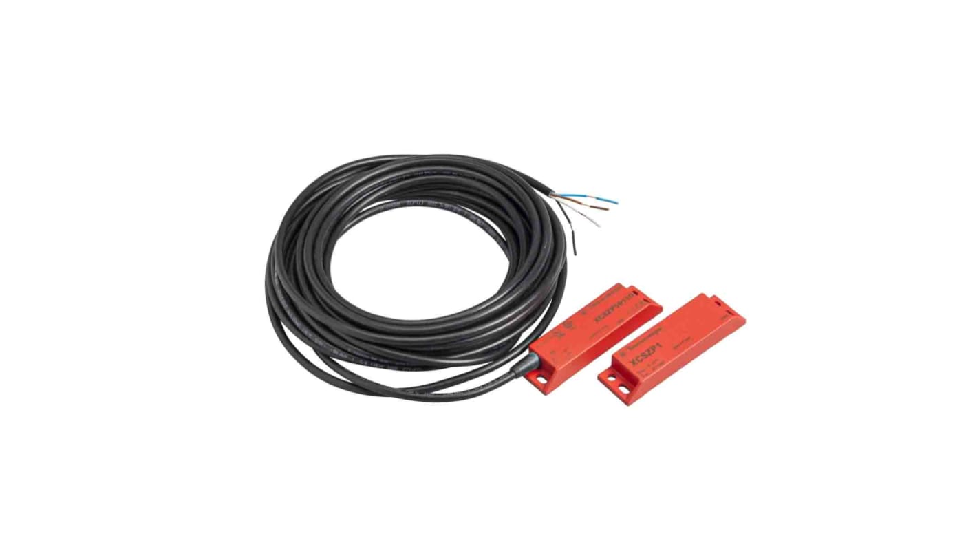 Interruttore di sicurezza senza contatto Telemecanique Sensors XCSDMP70110, 24 V dc, 100 V cc, custodia termoplastica, protezione IP66/IP67, cavo 10 m.