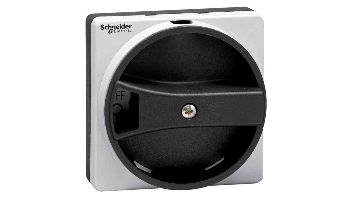 Manopola rotante Schneider Electric VLSH1S5B per TeSys VLS, impugnatura nera, grado di protezione IP65, lunghezza 2.56 pollici.