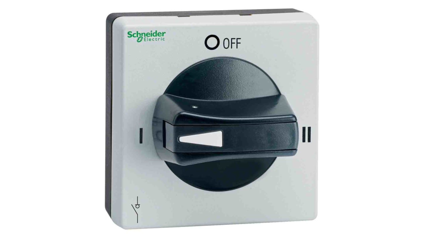 Manopola rotante Schneider Electric VLSH2S5BC per TeSys VLS, colore nero, lunghezza 2.56 poll., grado di protezione IP65.