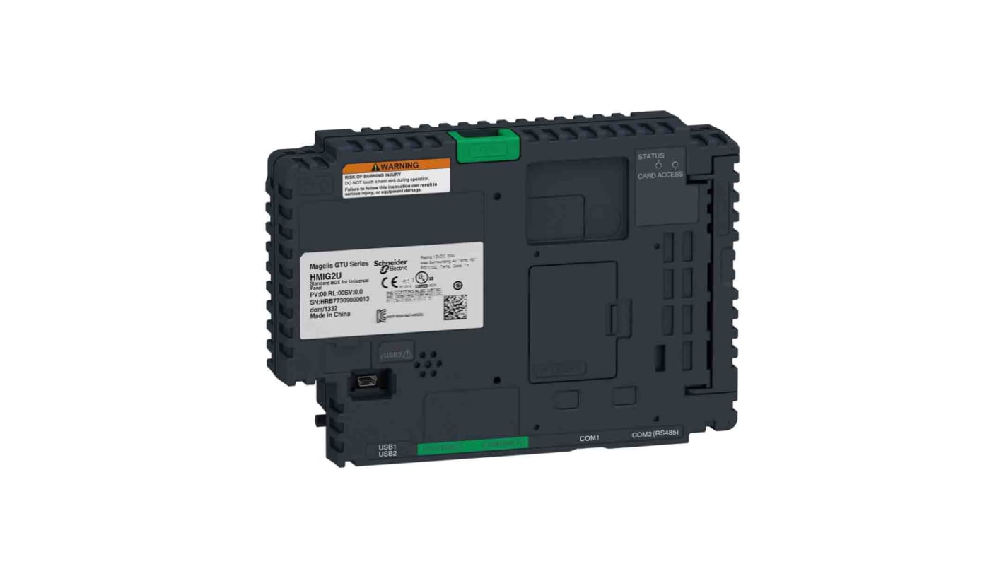 Display HMI touch screen Schneider Electric HMIG2U, modulare e scalabile, interfaccia intuitiva per monitoraggio IoT.