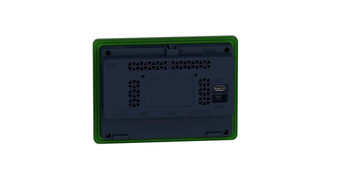 Schneider Electric HMISTW6400, display HMI touch screen 7", risoluzione 800 x 480, alimentazione 24 V c.c., IP65.