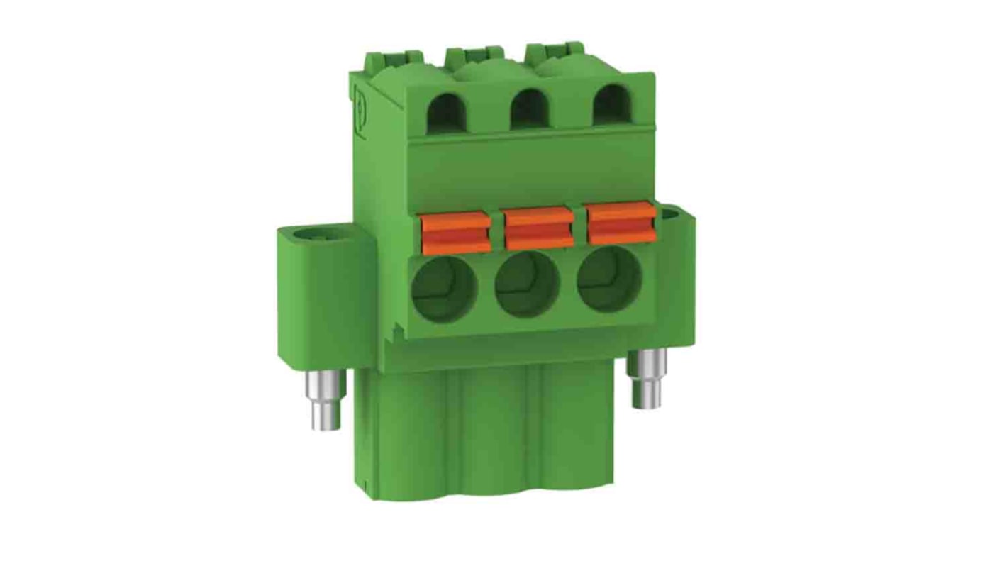 Connettore di alimentazione Schneider Electric HMIZXPWS con viti, progettato per applicazioni di distribuzione dell'alimentazione.