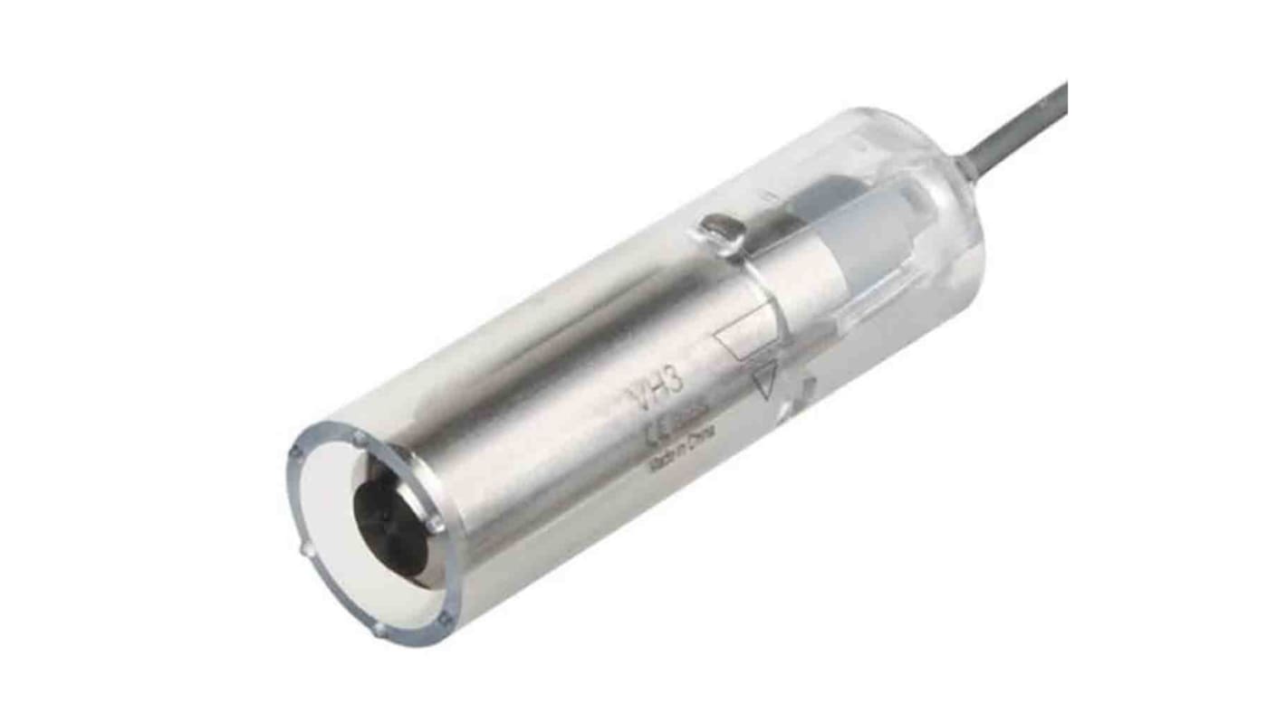 Sensore di livello conduttivo Carlo Gavazzi VH3, montaggio filettato, corpo in policarbonato, cavo di 6 metri, per piscine e serbatoi.