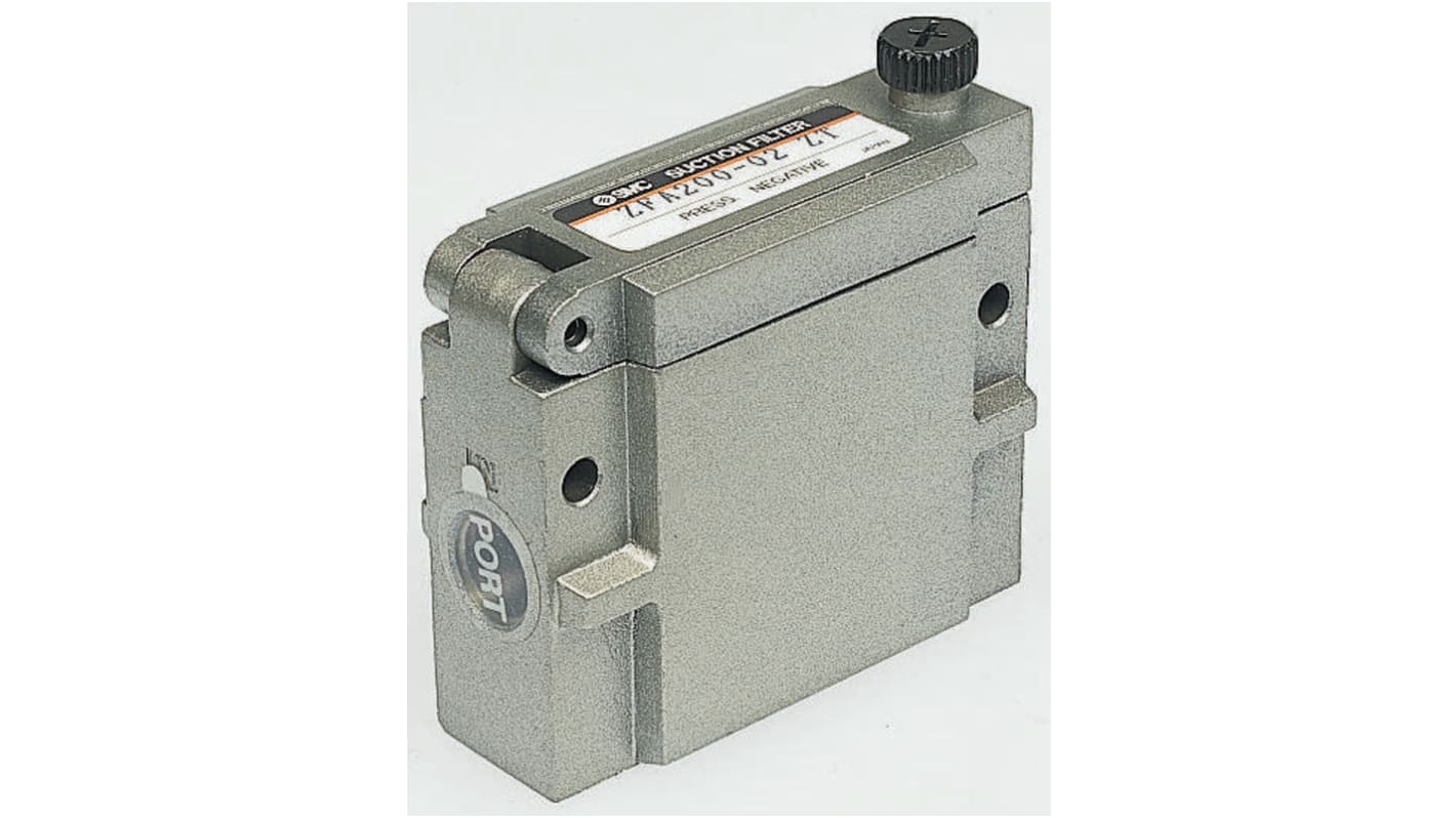 Filtro SMC ZFA100-01 per aspirapolvere, grado di filtrazione 30μm, attacco Rc 1/8, portata 50L/min.