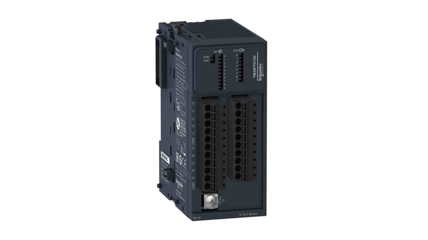 Modulo I/O PLC Schneider Electric TM3XFHSC202G, 18 I/O discreti, dimensioni 90,1 x 39,2 x 70 mm, ingresso/uscita a vite.