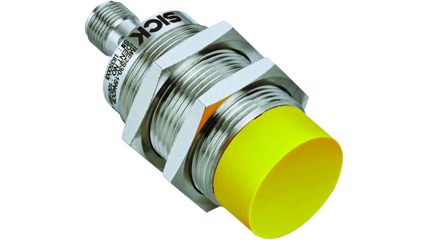 Interruttore di sicurezza senza contatto Sick IME2S30-15N4DC0, 24V cc, contatti 2NO, protezione IP67, dimensioni 65x30 mm.