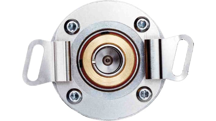 Encoder incrementale Sick DBS36E-BBAK00100, 100 impulsi/giro, albero 8mm, IP65, dimensioni 36mm x 45.4mm.