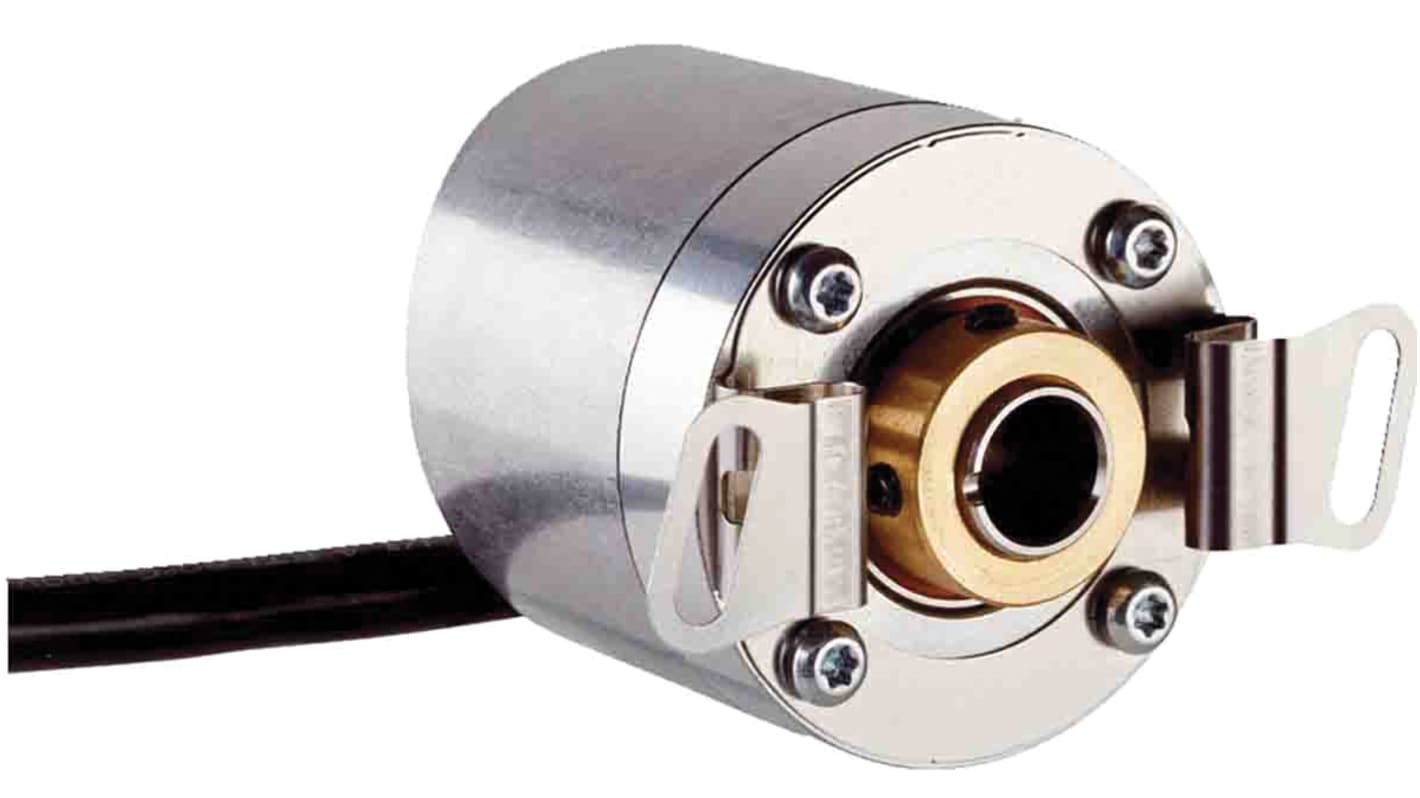 Encoder incrementale Sick DBS36E-BBAK01024, 1024 impulsi/giro, uscita TTL, albero 8mm, IP65, dimensioni 36x45.4mm.