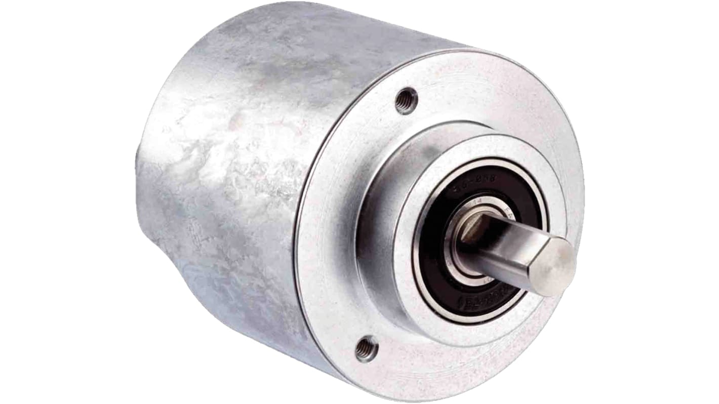 Encoder assoluto Sick AFM60A-S4IB018X12, 30 bit, uscita Ethernet IP, diametro albero 10 mm, grado di protezione IP65.