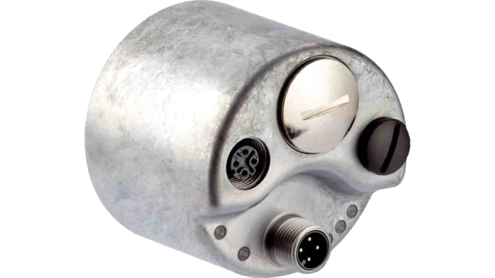 Encoder assoluto Sick AFM60A-S4IB018X12, 30 bit, uscita Ethernet IP, diametro albero 10 mm, grado di protezione IP65.