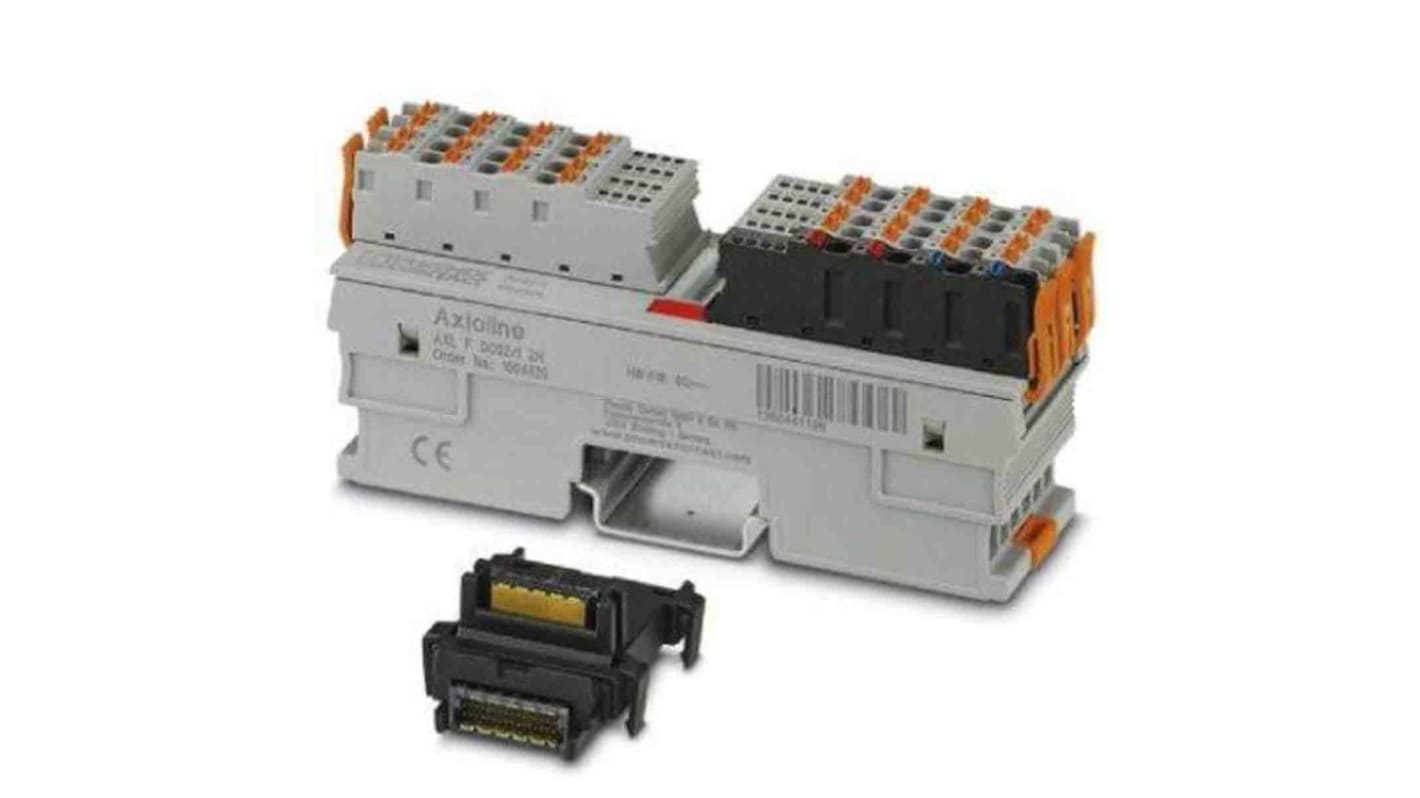 Modulo I/O PLC Phoenix Contact 1004925, 32 uscite digitali, dimensioni 129,9 x 35 x 54 mm, corrente 500 mA, diagnostica a canale singolo.