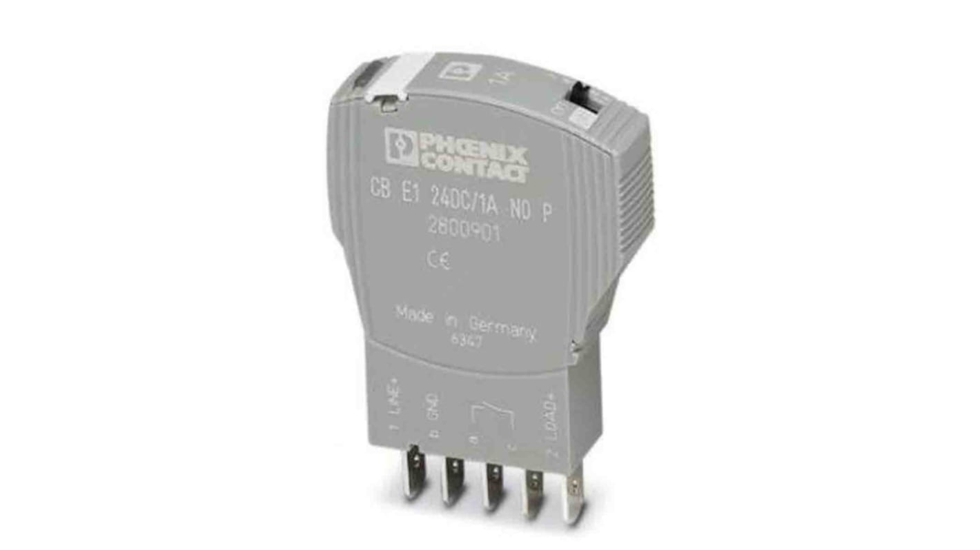 Interruttore di sicurezza elettronico Phoenix Contact 2800901, 1 A, 24 V, design compatto, montaggio su base, IP30.