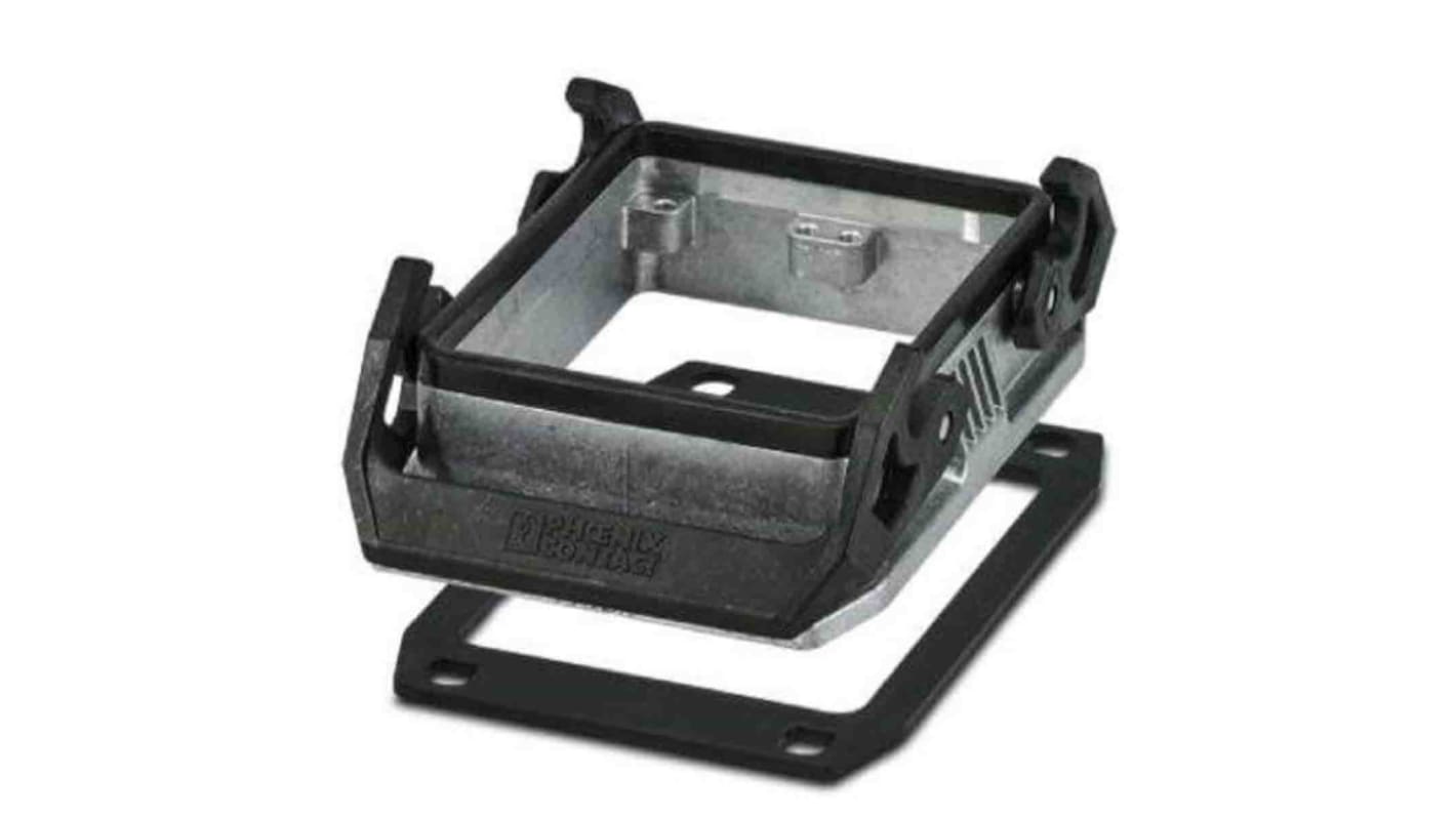 Base per montaggio a pannello Phoenix Contact 1424845 in alluminio resistente all'acqua salata, temperatura da -40 °C a 125 °C. Adatta per utilizzi industriali.