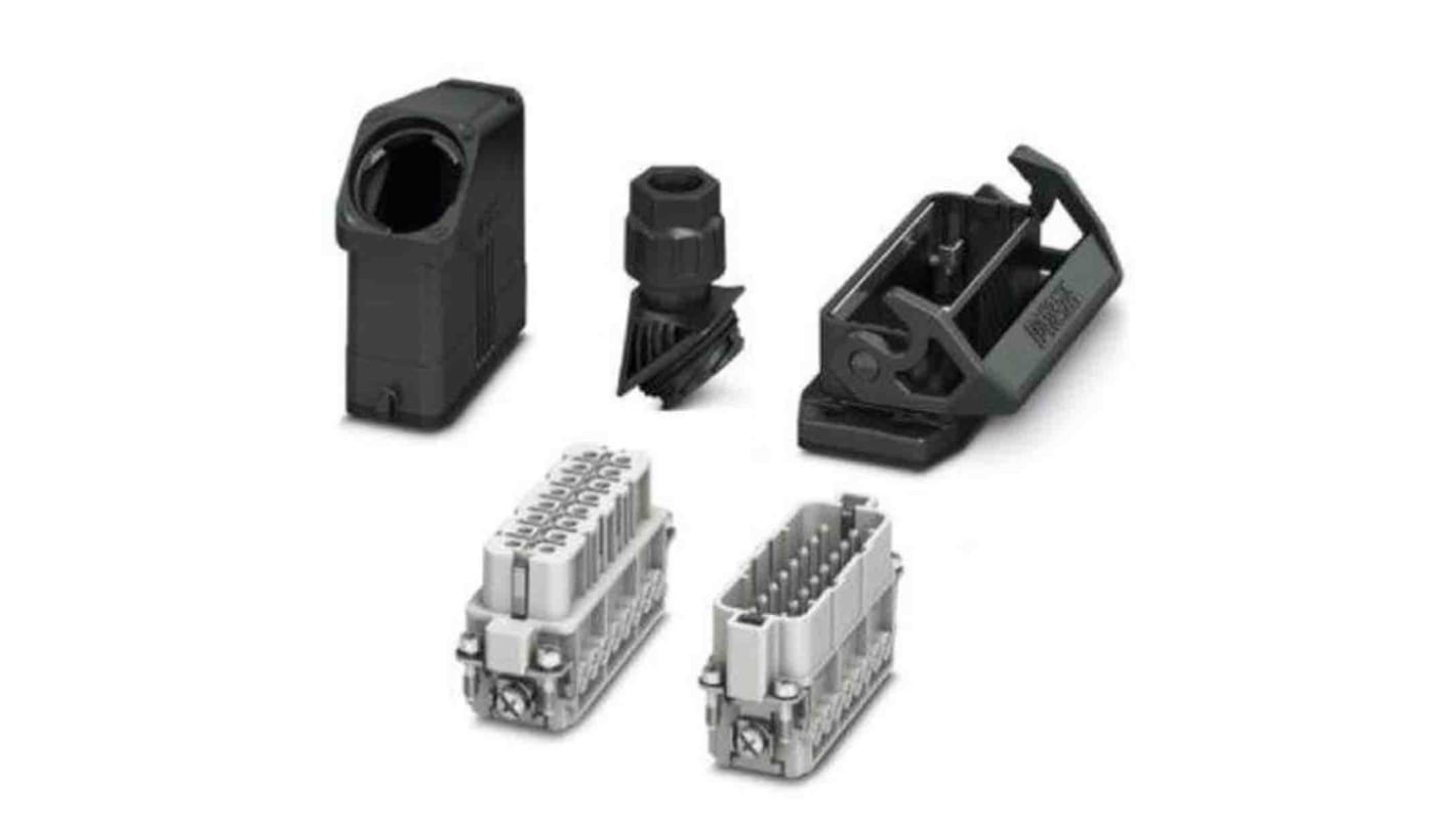 Connettore alimentazione Phoenix Contact 1411358, 16 pin, 20A, 250 V, grado di protezione IP66, montaggio a vite.