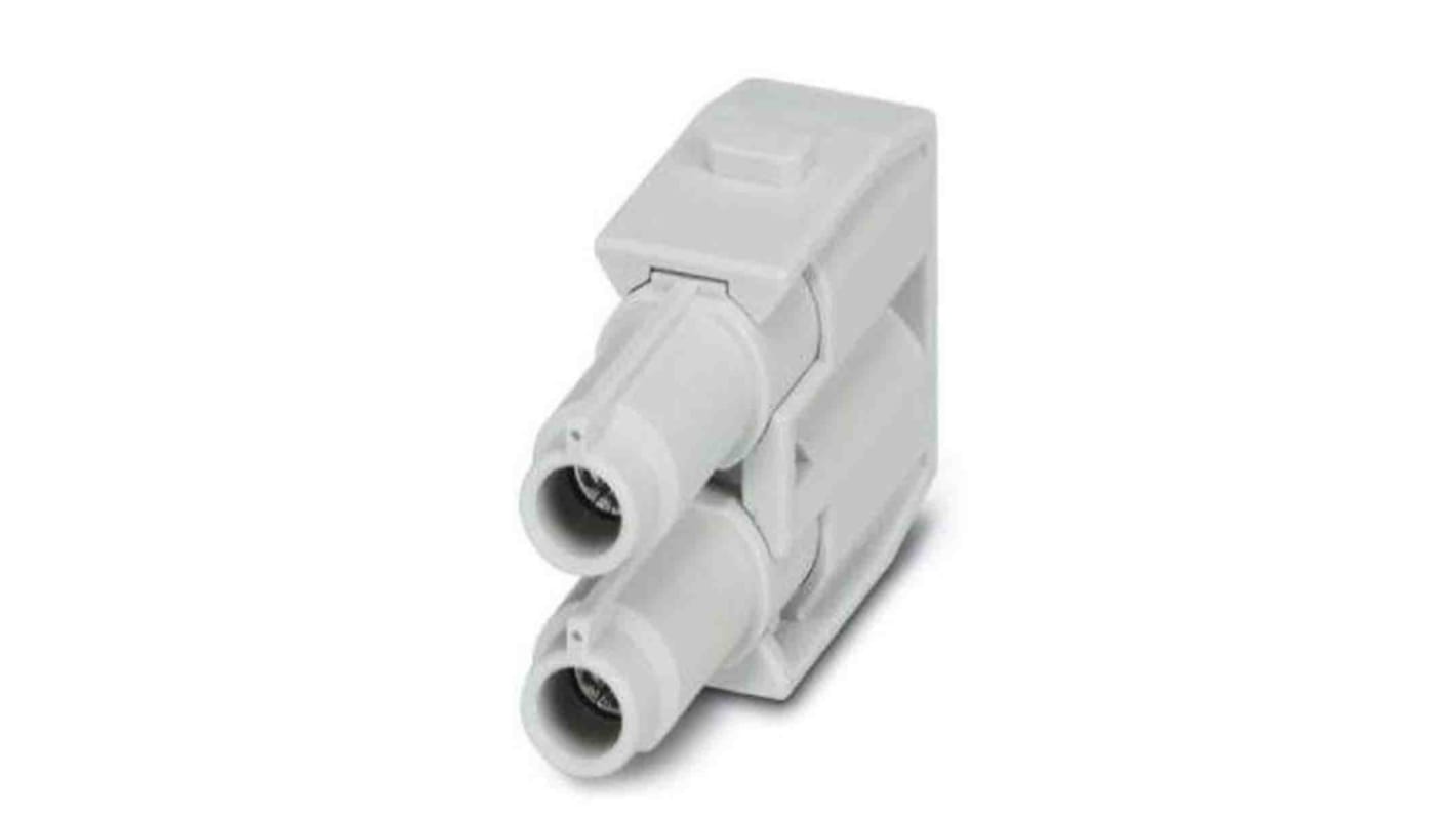Inserto contatti femmina Phoenix Contact 1417296, serie HC, 70A, 2 vie. Adatto per applicazioni di potenza, 1000V, -40°C a 125°C.