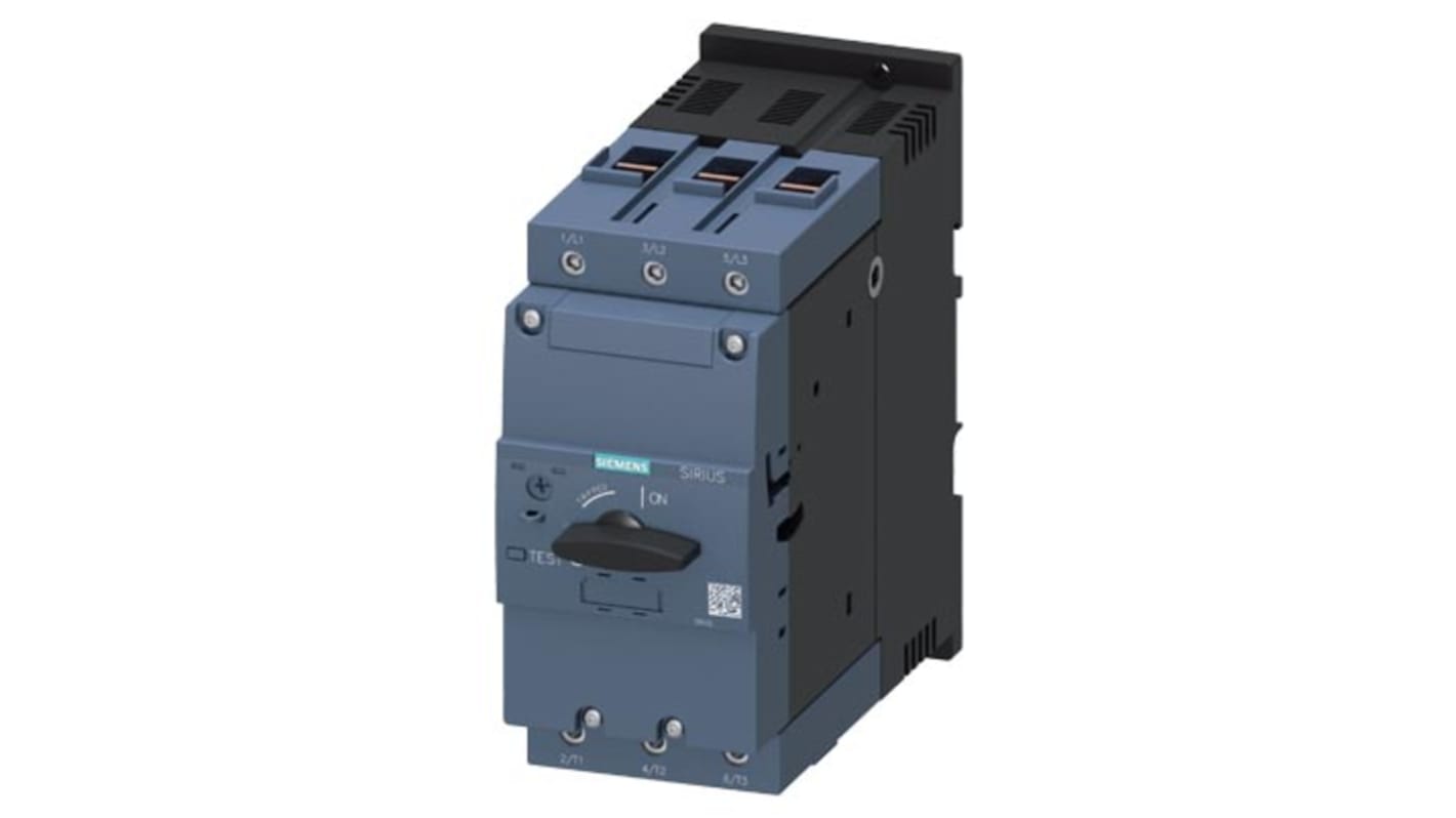 Interruttore automatico Siemens 3RV2041-4MA10 per motori, 100A, montaggio a vite, IP20 - Ideale per applicazioni industriali.