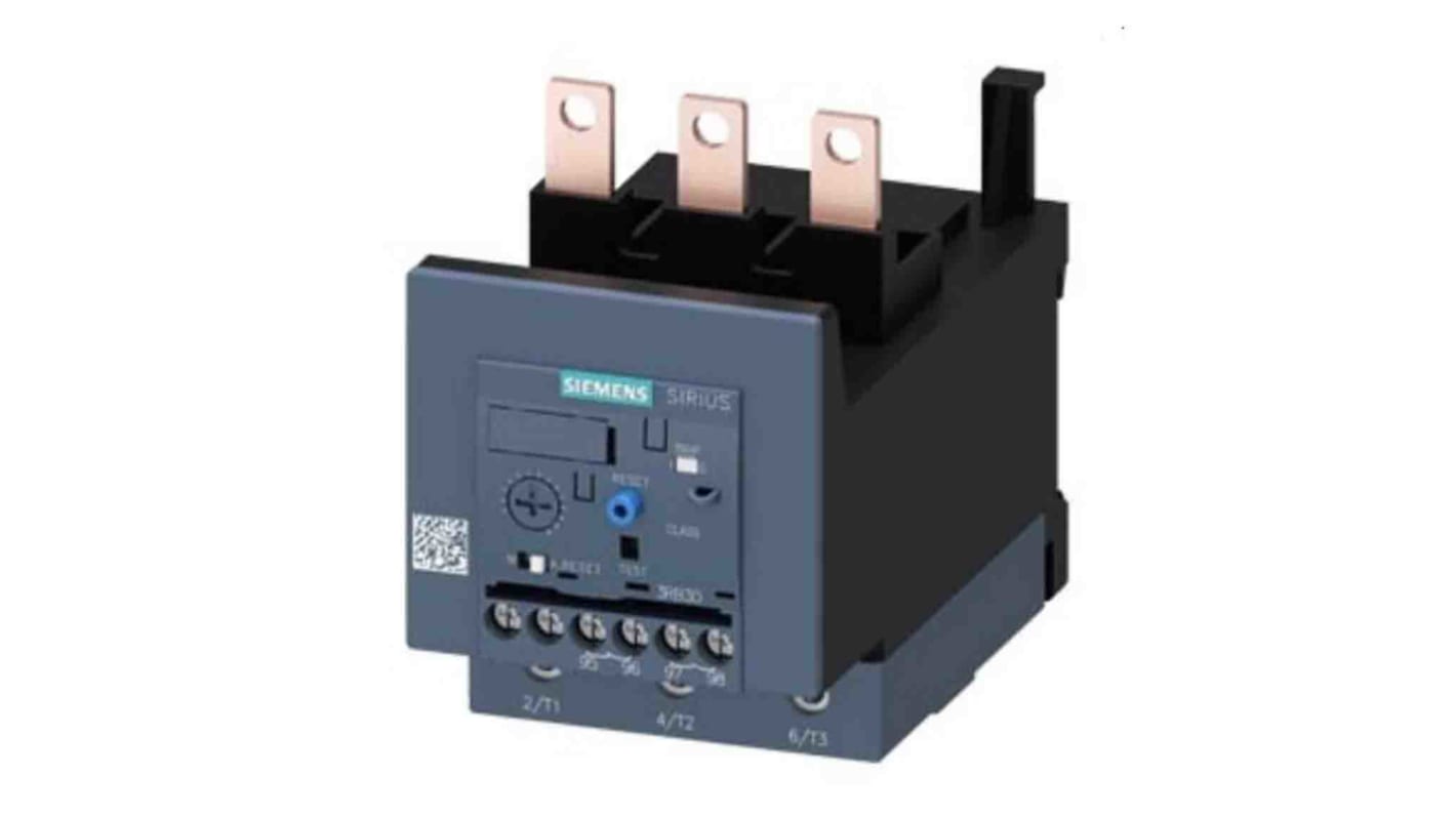Relè contattore Siemens 3RB3046-1XB0, 4 A, 90 kW, IP20, temperatura -25 a 60 °C, collegamento a vite, compatibile SIRIUS.
