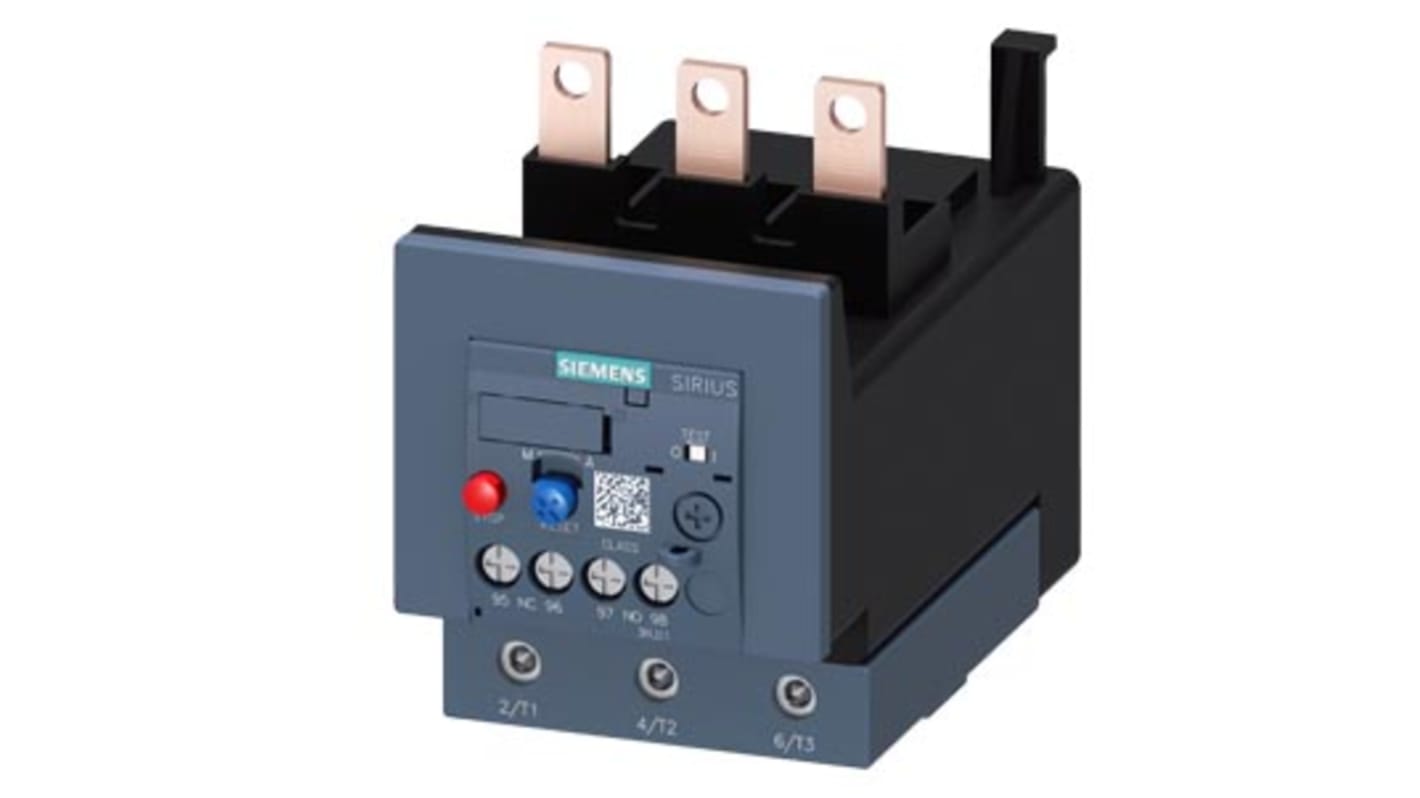 Relè di sovraccarico Siemens 3RU2146-4LB0, FLC 77 A, classe di protezione IP20, 3 poli, temperatura operativa -25 a 60 °C.