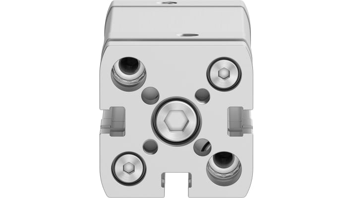 Cilindro pneumatico compatto Festo ADNGF-20-40-P-A, doppio effetto, foro 20 mm, corsa 40 mm, pressione massima 10 bar.