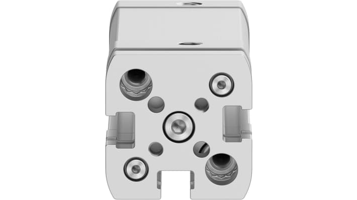 Cilindro pneumatico compatto Festo ADNGF-12-40-P-A, doppio effetto, foro 12 mm, corsa 40 mm, pressione massima 10 bar.